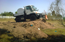 PROTECCIÓN CIVIL TRABAJA EN LA ADECUACIÓN DEL NUEVO VEHÍCULO ‘MERCEDES UNIMOG’ PARA LA EXTINCIÓN DE INCENDIOS
