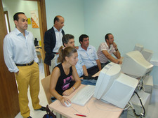 LOS DELEGADOS DE PERSONAL Y RÉGIMEN INTERIOR VISITAN LOS CURSOS DE FORMACIÓN DE LOS EMPLEADOS MUNICIPALES