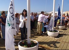 ROTA CELEBRÓ LAS BANDERAS AZULES Y LAS CERTIFICACIONES AENOR CON UNA CEREMONIA EN LA PLAYA DEL ROMPIDILLO