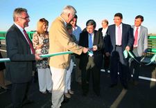 EL ALCALDE DE ROTA ASISTIO A LA INAUGURACION DE LA CARRETERA MUNIVE TRAS LAS OBRAS DE MEJORA