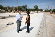 EL DELEGADO DE URBANISMO VISITA LAS OBRAS DEL SECTOR R7 QUE SE UBICA ENTRE LA AVENIDA ALFONSO PERALES Y LA FERIA 