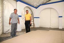 LA PLAZA DE ESPAÑA SE PREPARA PARA ACOGER LAS ACTIVIDADES QUE TURISMO CELEBRARÁ DE CARA A LA FIESTA DE LA URTA   