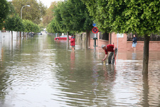 EL FUERTE TEMPROAL DE LLUVIA Y VIENTO DEJA NUMEROSOS DESTROZOS MATERIALES EN ROTA