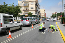 LA DELEGACIÓN MUNICIPAL DE TRÁFICO INICIA LA CAMPAÑA DE REPASO DEL PINTADO DE SEÑALES DE TRÁFICO EN LA ZONA CENTRO