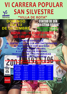 LA DELEGACIÓN DE DEPORTES ORGANIZA LA VI CARRERA POPULAR SAN SILVESTRE ‘VILLA DE ROTA’ 