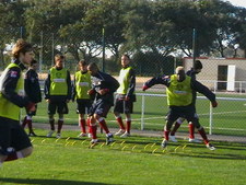 EL EQUIPO DE FUTBOL ALEMAN, MAIZ 05, SE PREPARA EN LOS CAMPOS DE COSTA BALLENA